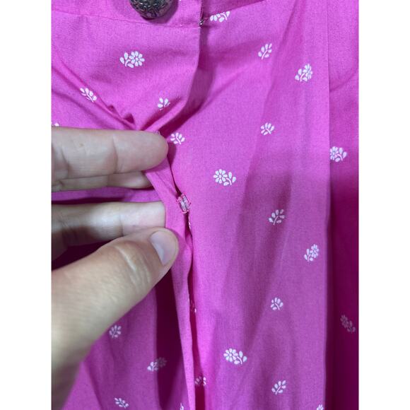 Kaiser Franz Josef Dress 42 Pink Flowers Austria Bavarian Dirndl Oktoberfest - Picture 4 of 14